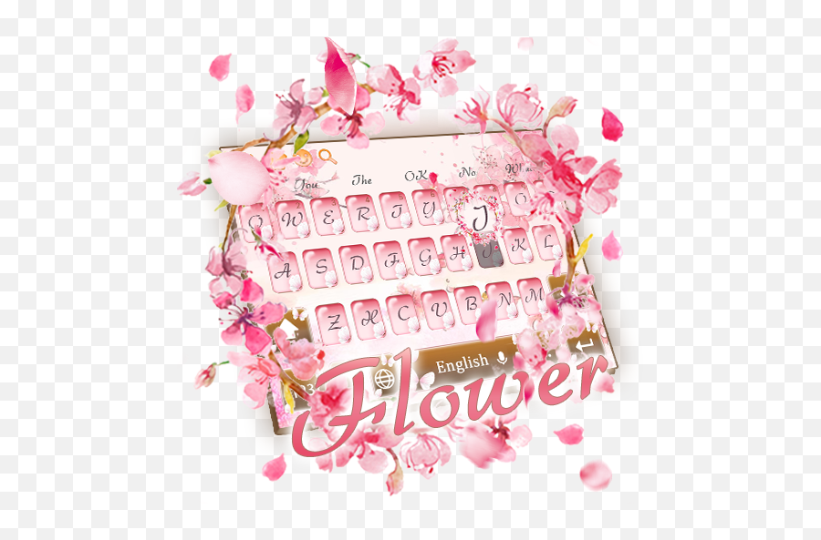 Pink Beautiful Peach Flower Keyboard Theme - Google Play Picsart Flower Emoji,4k Peach Emoji