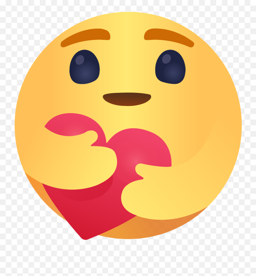 An Emoji Hugging A Heart - Care Emoji,Curious Emoji