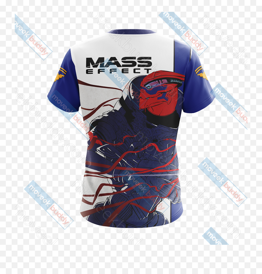 Mass Effect - Garrus Vakarian Unisex 3d Tshirt Mass Effect Andromeda Emoji,Joker Emotion Mass Effect