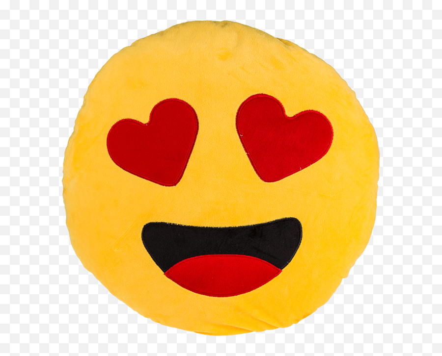 Plush Pillow Emoji With In Love Face - Frutikocz Coussin Emoji,Emoji Throw
