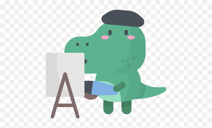 Kawaii Dinosaur - Animated Cartoon Emoji,Dinosaur Emojis Android