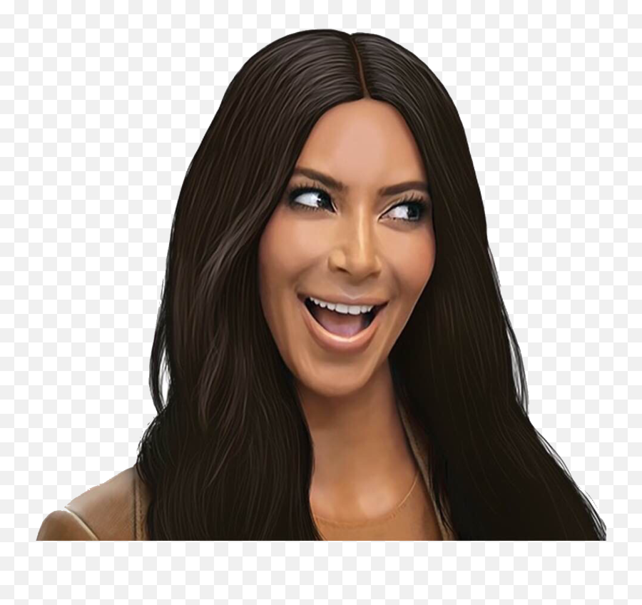 Stickersbymeems Kimoji Sticker Emoji,Kimoji Hairstyle Emoji Png