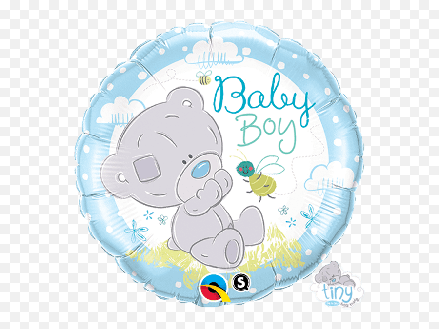 18 Tiny Tatty Teddy Baby Boy Qualatex Foil Balloon U2014 Edu0027s - Golf Ball Balloon Emoji,Tiny Sunshine Emoji