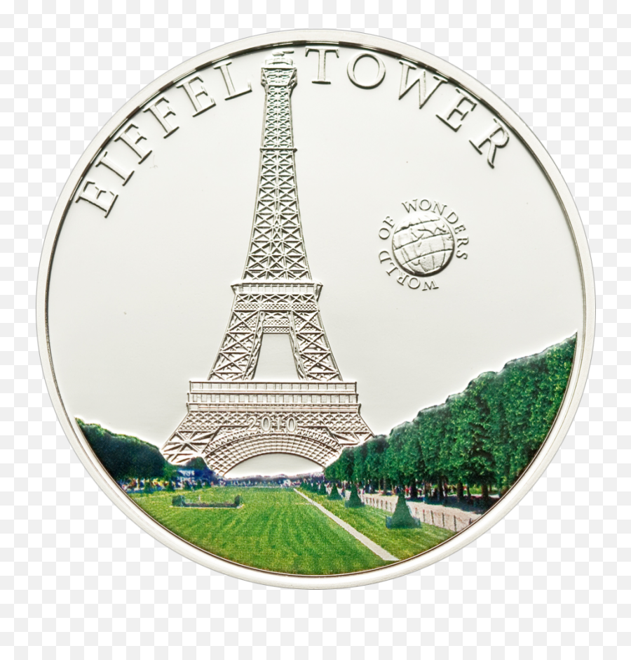 2010 Palau 25 Gr Silver Coin - Mangrove Pantai Pasir Kadilangu Emoji,Torre Eiffel En Emotion