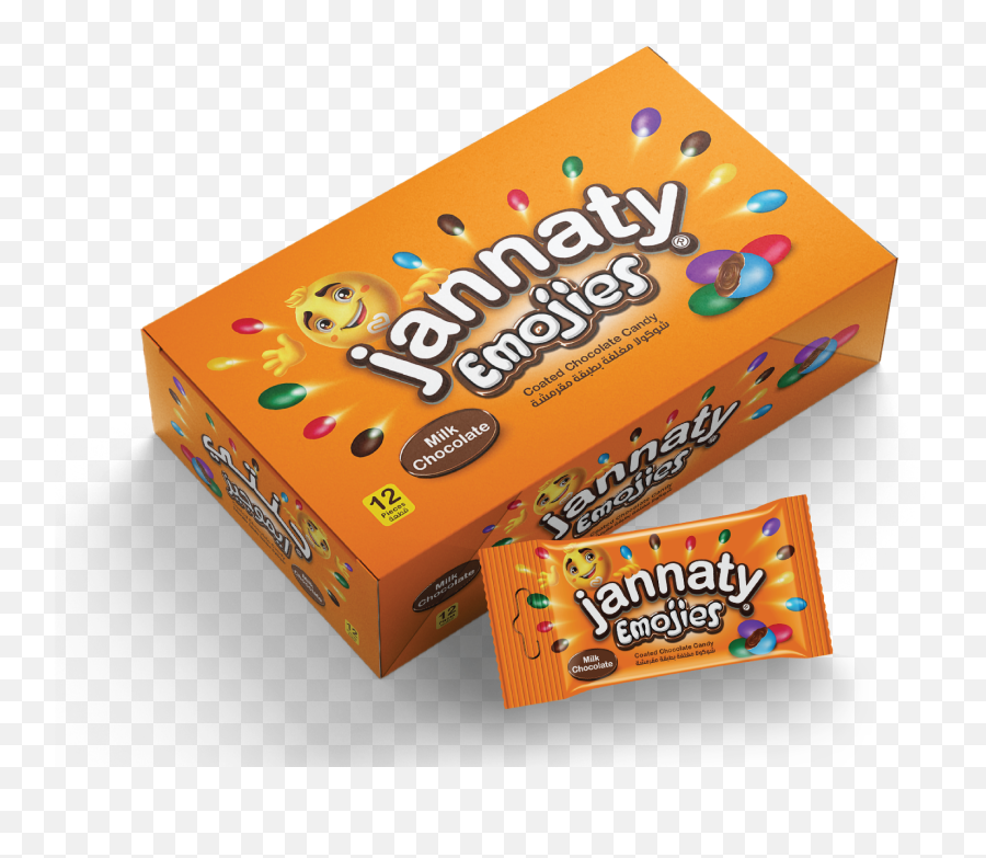 Jannaty Chunky - Fun Size Jannaty Bahrain Food Industries Product Label Emoji,Nougat Emojis On Marshmallow