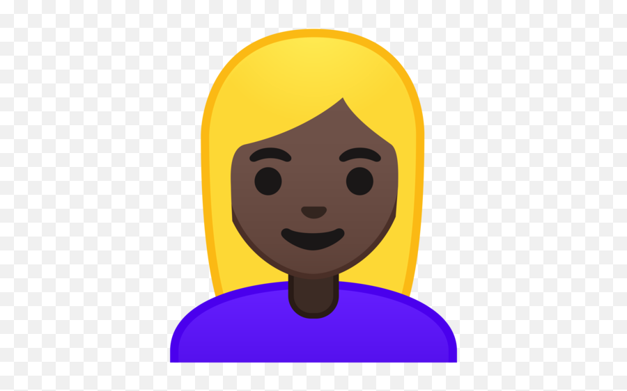 Dark Skin Tone Blond Hair Emoji - Human Skin Color,Blonde Emoji