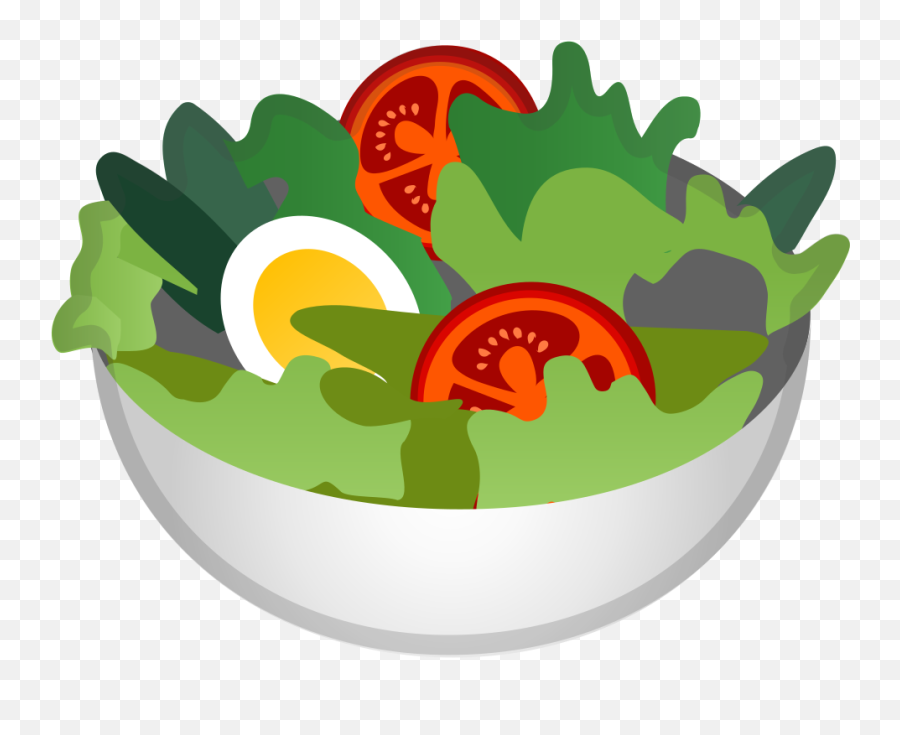 Green Salad Icon - Google Salad Emoji 1024x1024 Png Salad Cartoon Transparent Background,Google Cat Emoji