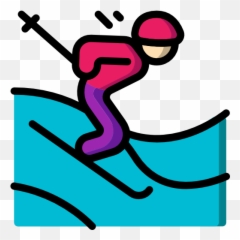 Winter Recreation - Sporty Emoji,Wakeboarding Emoji