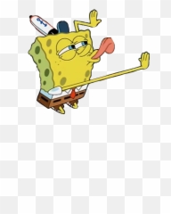 Pin - Spongebob Licking Transparent Emoji,Spongebbob Emojis With Text