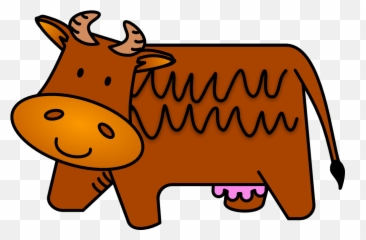 Clipart Man Cow Clipart Man Cow - Brown Cow Clipart Emoji,Cow And Man Emoji