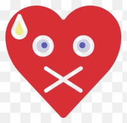 Emoji Emotion Heart Mute Silence - Hyde Park,Mute Emoji