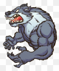 Wolf Werewolf Lobo Sticker - Werewolf Mascot Logo Emoji,Werewolf Emoji