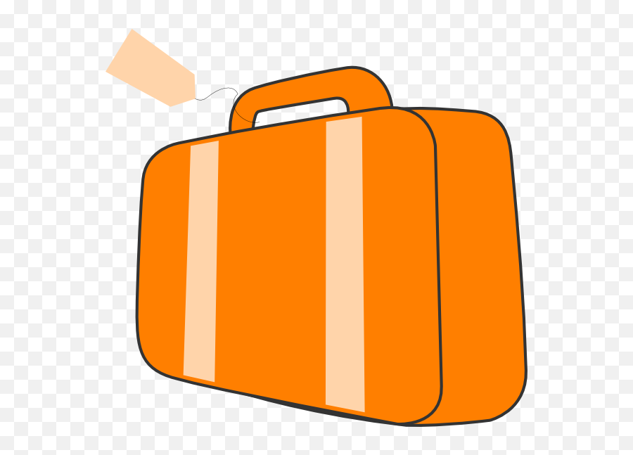 Download Orange Suitcase Clipart - Suit Case Png Animated Emoji,Luggage Emoji