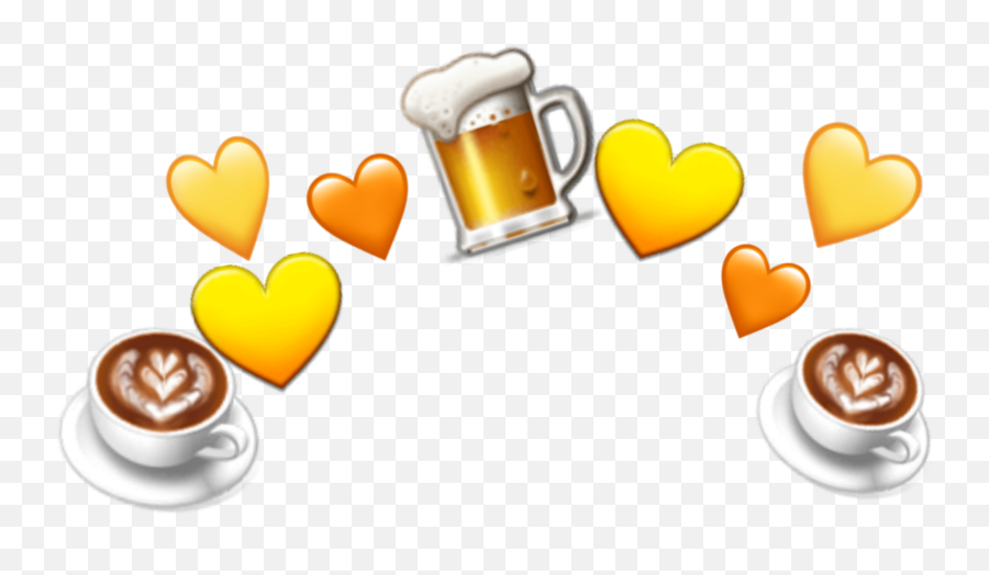 Crown Coffee Five Beer Sticker - Happy Emoji,Beer Emoji