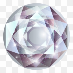 Dimond Crystal Shine Circle Sticker - Diamond Emoji,Dimond Emoji