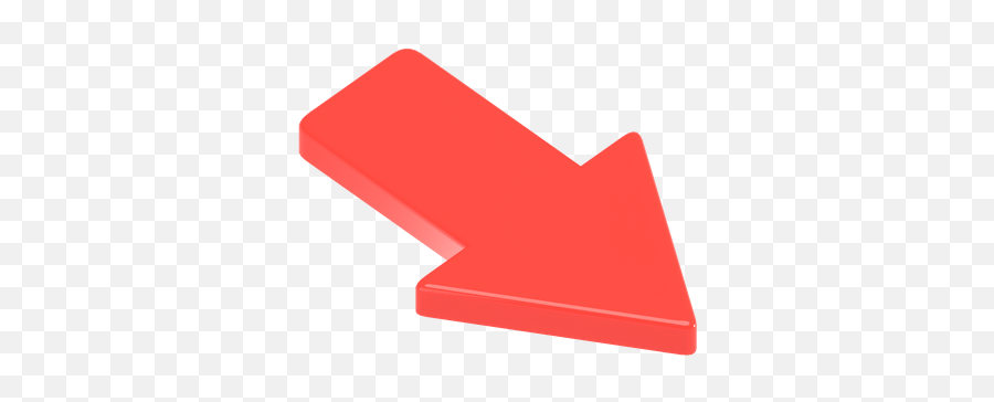 Premium Down Right Arrow 3d Illustration Download In Png Emoji,Down Red Arrow Emoji