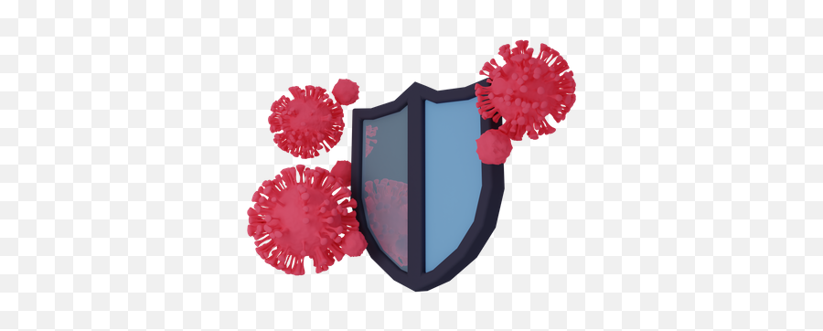 Premium Coronavirus Shield 3d Illustration Download In Png Emoji,Sword Shield Emoji
