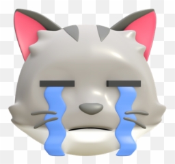 Premium Cat With Star In Eye Emoji 3d Illustration Download,Cat Crying Emoji
