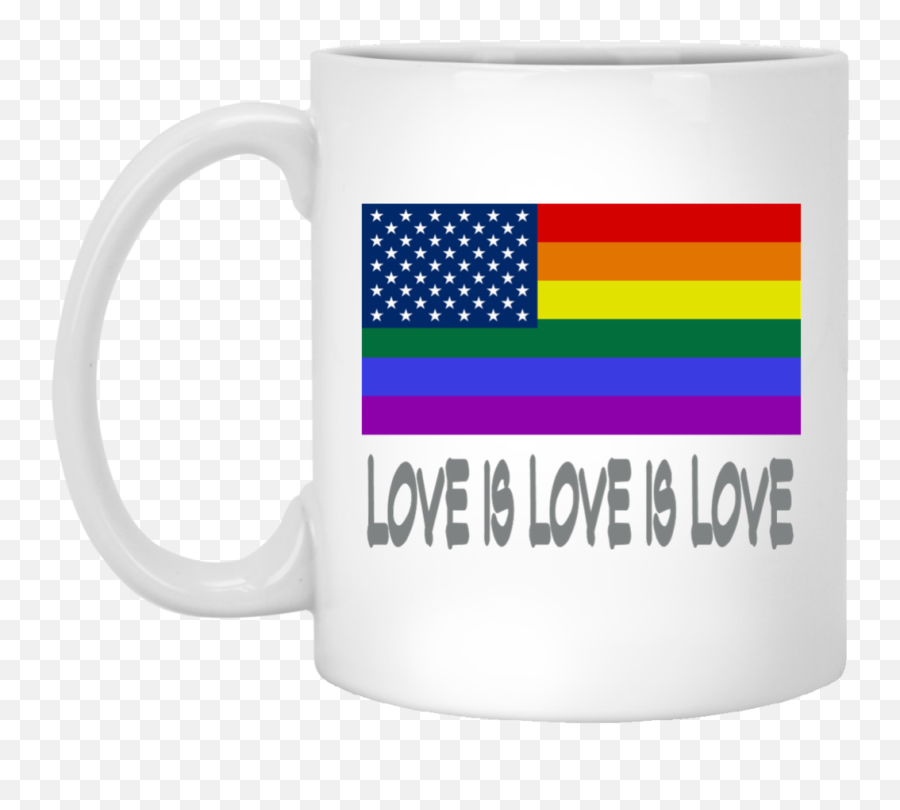 Love Is Love Is Love Rainbow Flag - Us Flag The Thin Emoji,No Rainbow Flag Emoji