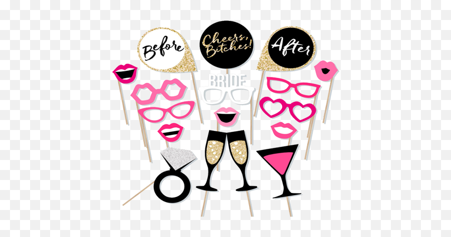 Party Themes U0026 Decorations Supplies Largest Party Supply - Template Bachelorette Photo Booth Props Emoji,Emoji Stuff For Girls