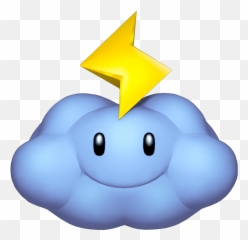 Cloud Clipart Mario Bros Cloud Mario - Mario Kart Wii Thundercloud Emoji,Mario Bros Emoji