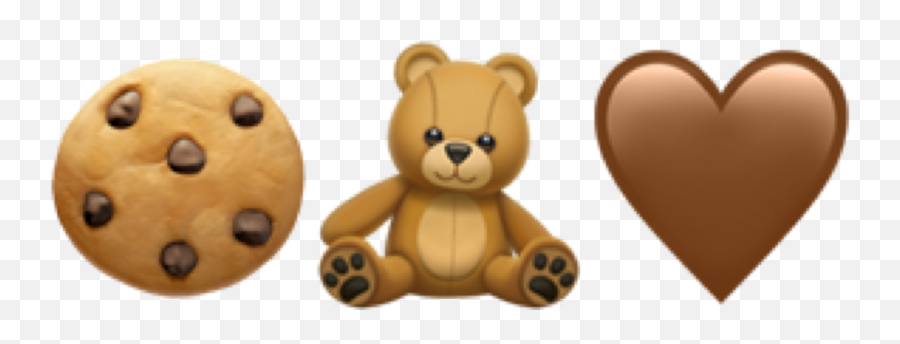 Brown Teddybear Heart Sticker Emoji,Brown Heart Emoji