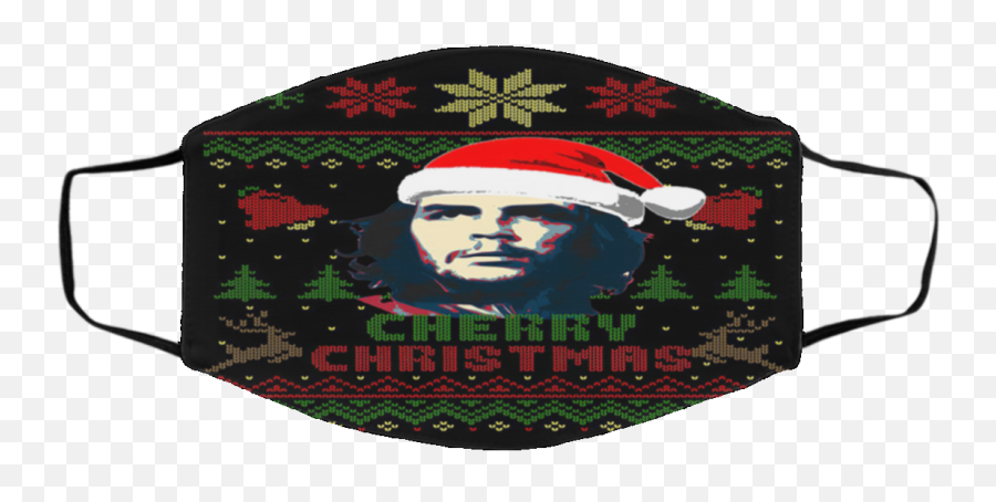 Cherry Christmas Che Guevara Ugly - Bye Don Mask Emoji,Christmas Emoji Dress