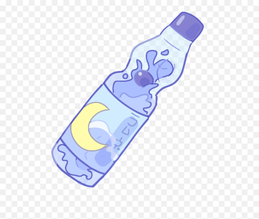The Most Edited - Aesthetic Japanese Stickers Blue Emoji,Emoji Water Bottle Labels