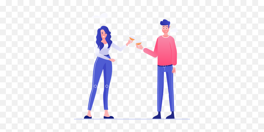 Top 10 Laughing Illustrations - Free U0026 Premium Vectors Sharing Emoji,Boy And Girl Holding Hands Emoji