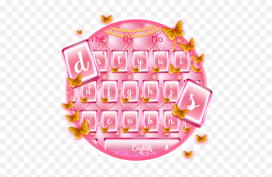 Pink Gold Keyboard - Girly Emoji,Kanye Emoji Keyboard