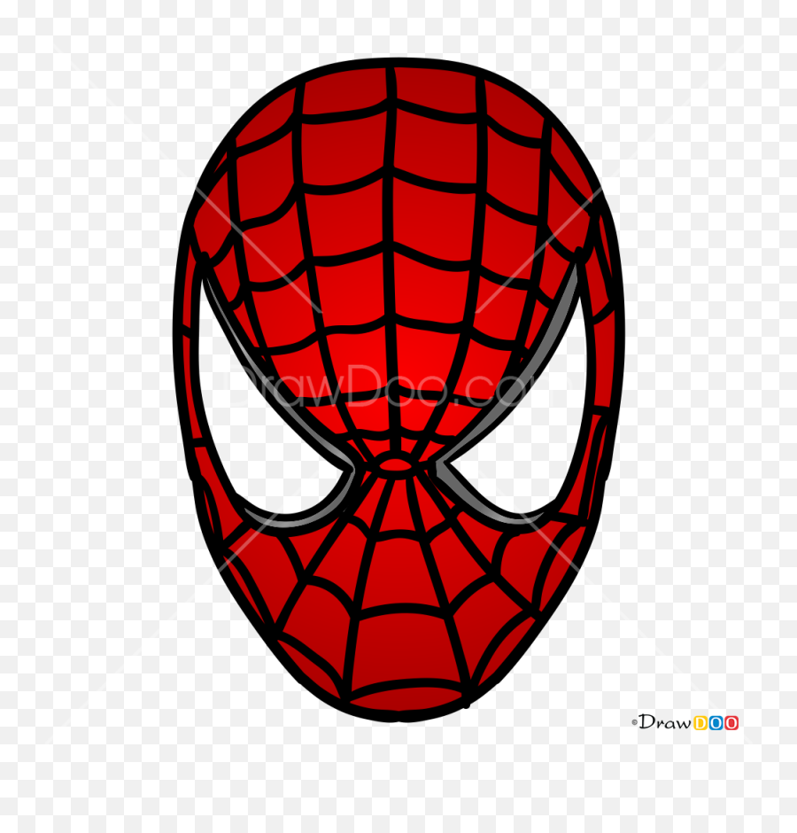 How To Draw Spiderman Mask Face Masks - Spider Man Face Mask Drawing Emoji,Moon Emoji Mask
