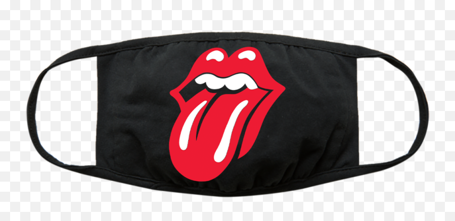 The Rolling Stones Lick Face Mask - Rolling Stones Merch Emoji,Chinhands Somethingawful Emoticon