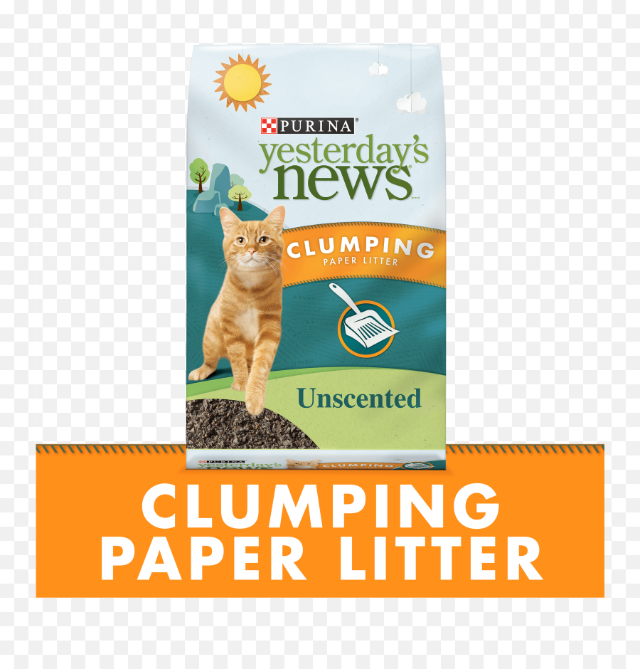 Purina Yesterdays News Clumping Paper - News Emoji,Cat Using Litter Box Emoticon