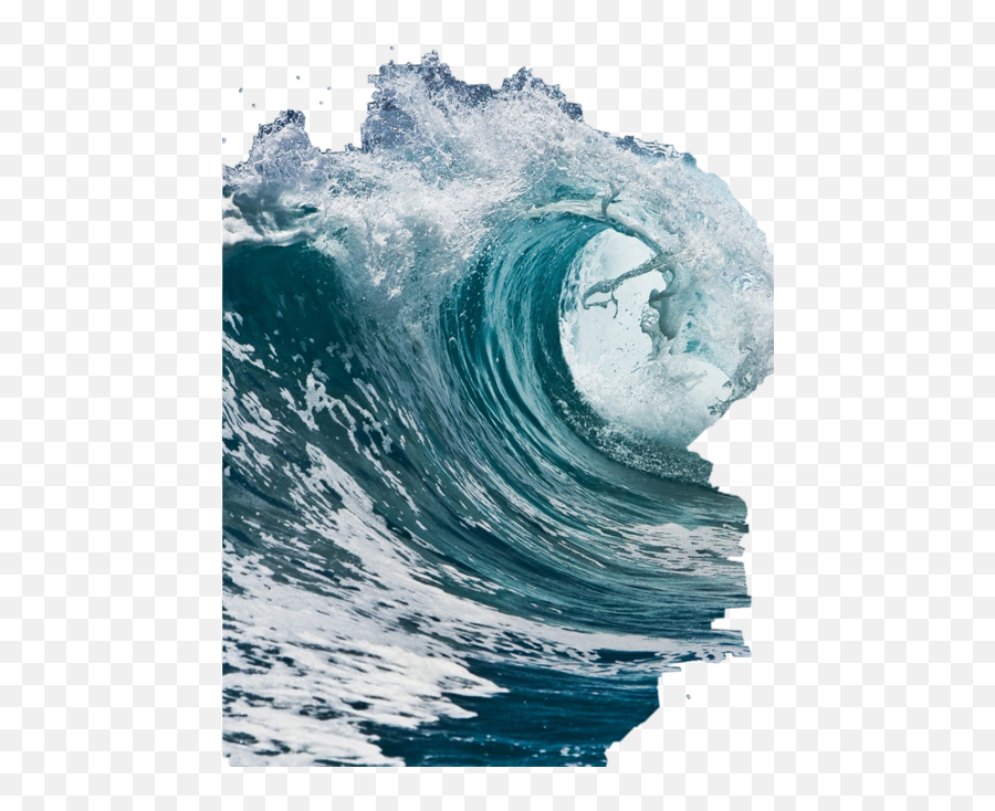 Waves Surf Ocean Sticker - Flooded Starbucks Emoji,Surf Wave Emoji