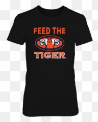 Auburn - Feed The Tiger Tiger T Shirt Cotton Long Sleeve Texas State University Glitter Shirt Emoji,Tiger 1 Emoticon