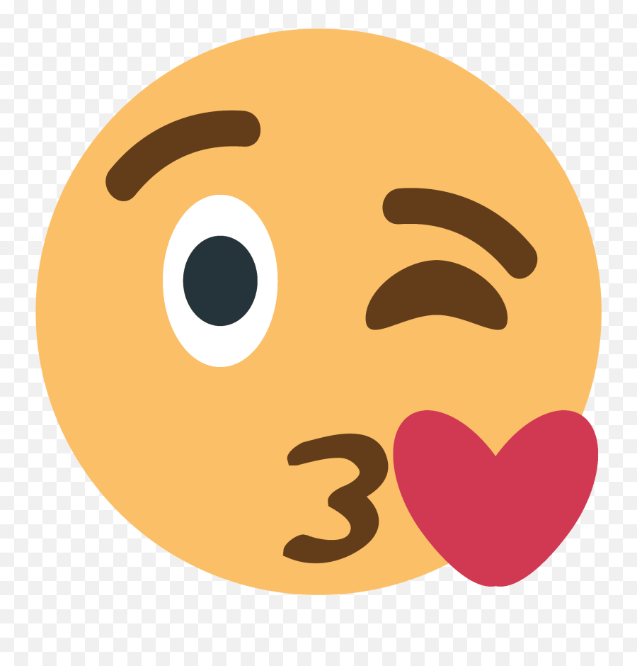Face Blowing A Kiss Emoji Clipart - Emoji,Kiss Face Emoji