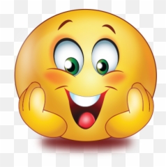 Innocent Smile Hands On Cheek Emoji - Innocent Smile Emoji,Hand To Cheek Emoticon