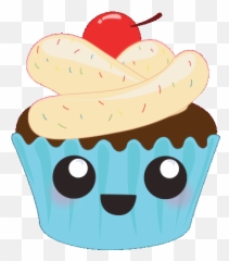 Android Ios Gfycat Kawaii Seal Anime - Cute Animated Cupcake Gif Emoji,How To Make Emoji Cupcakes