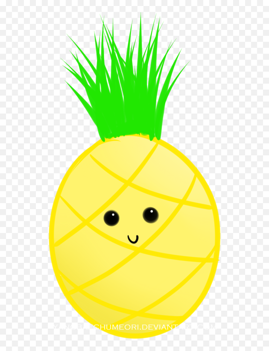 Pin - Cute Pineapple Cartoon Png Emoji,Deviant Art Emoticon