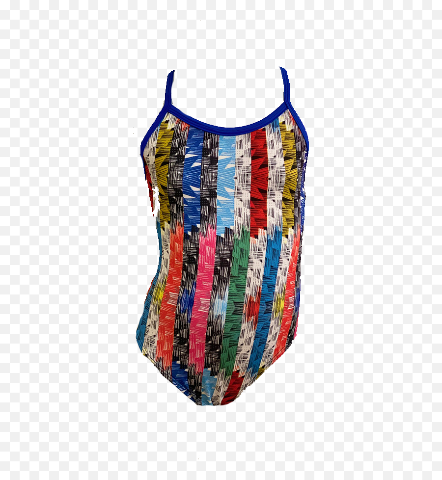 Toogs Thin Strap Swimsuit In Multi - Sleeveless Emoji,Emoji Swimsuit For Kids