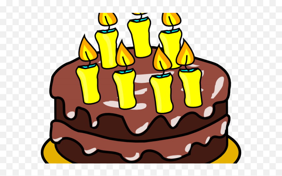 Birthday Cake Clip Art Transparent Png - Chocolate Cake Clipart Png Emoji,Cake Emoji