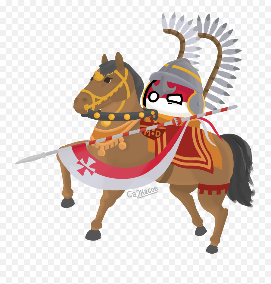 Winged Hussar Sa2kasov - Polandball Winged Hussar Emoji,Countryball Emotions Creator