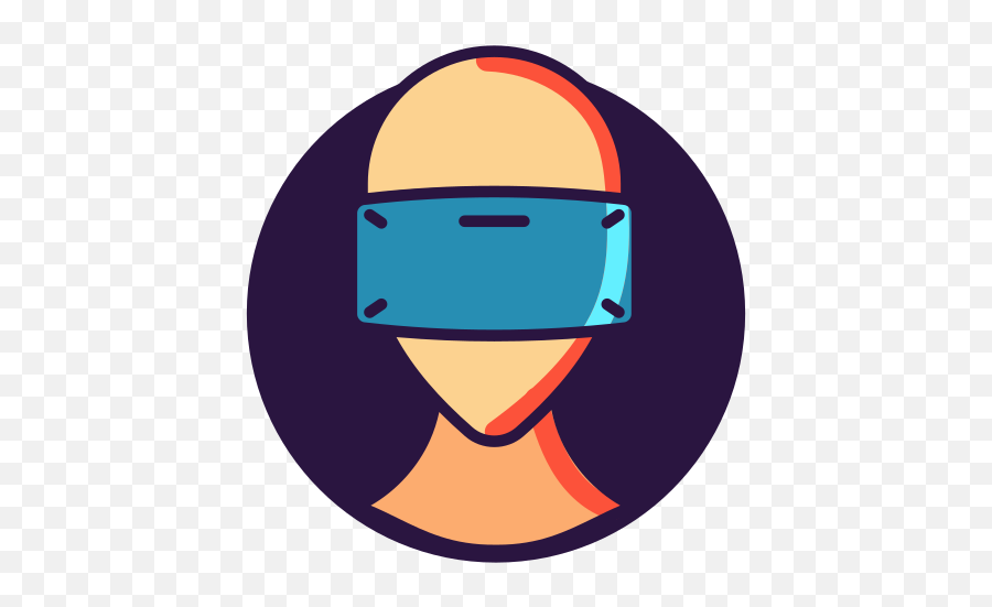 Virtual Reality Glasses Free Icon Of - Icono De Realidad Virtual Png Emoji,Vr Headset With Emoticon