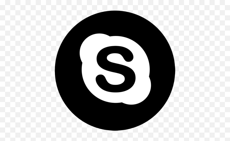 Black And White Skype Logo Png Image Emoji,Super Hero Emojis For Skype