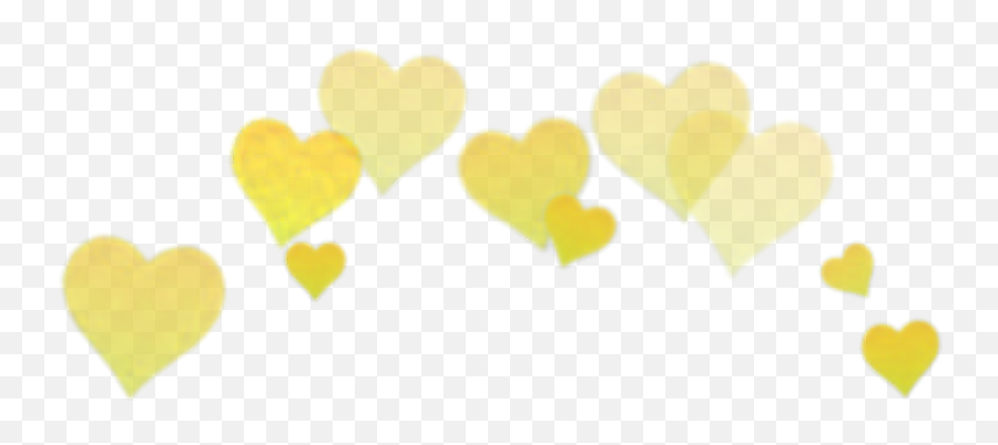 Snapchat Hearts Png Snapchat Hearts Png Transparent Free - Yellow Heart Crown Png Emoji,Selfie Emoji