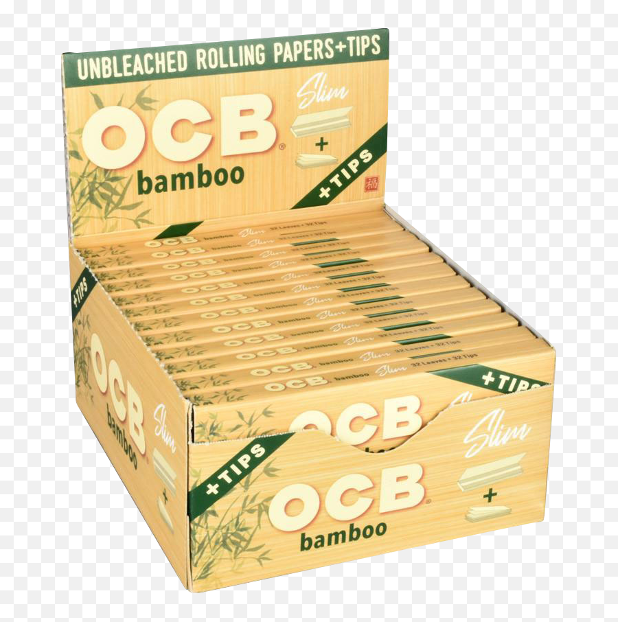 Ocb Bamboo Rolling Papers With Tips - 24 Pack Emoji,Bamoo Emoji