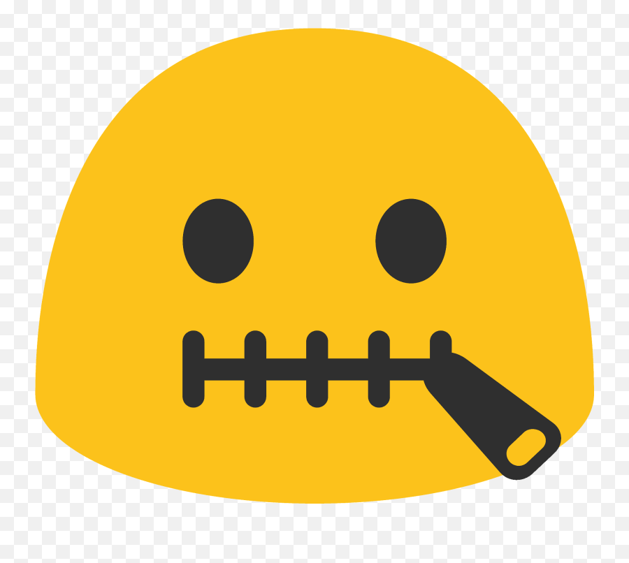 Zipper - Zipped Zip Mouth Emoji,Zipper Mouth Emoji