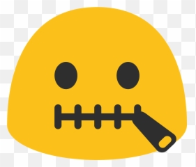 Zipper - Zipped Zip Mouth Emoji,Zipper Mouth Emoji