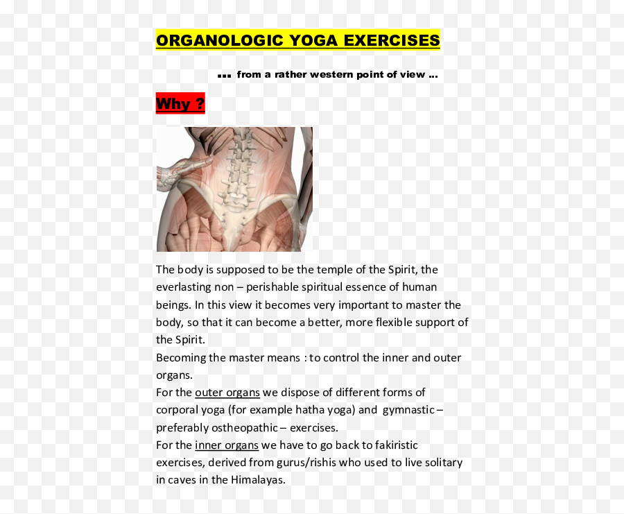 Doc Organologic Yoga Exercises Jos P V Boven - Academiaedu Emoji,Yoga Hips And Emotions