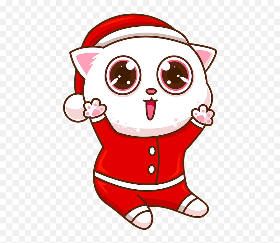 Cat Kitten Santa - Free Image On Pixabay Emoji,Emoji Happy Year Of The Tiger New Year